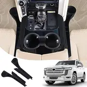 The seat gap storage box is suitable for the 2022-2024 Toyota Land Cruiser LC300 central storage box partition box modification internal decorative accessories (Gap storage box black A)
