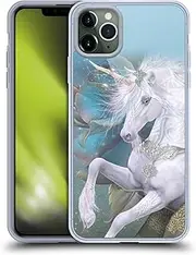 Head Case Designs Officially Licensed Laurie Prindle Kieran Unicorn Fantasy Horse Gel Case [Military Grade Protection] Compatible with Apple iPhone 11 Pro Max
