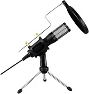USB Plug and Play Microphone for Computer Conferencing Chat Mic with Tripod Stand Ultra Long Distance Reception Up to Meters Compatible