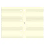 Filofax Pocket Ruled Notepaper Refill 20pk (Cotton Cream)