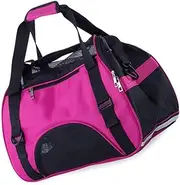 Kisangel Pet Carrier Bag for Dogs Mesh Soft-Sided Travel Outing Bag Safety Zippers and Comfortable Straps Size s for and Trips