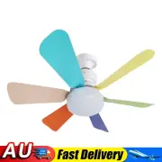 Modern Ceiling Fan with LED Light Remote Control for Bedroom (Colorful) HOT