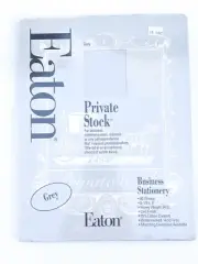 EATON Private Stock Paper 80 Sheets 25% Cotton Content Vintage Grey NOS