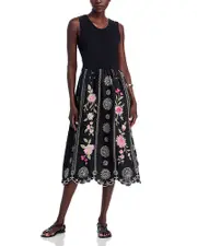 Johnny Was Mixed Media Tank Dress