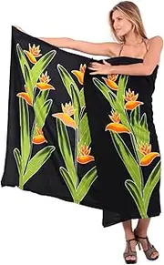 [LA LEELA] Women Beachwear Wrap Bikini Cover up Bathing Suit Swimwear 06 Plus Size