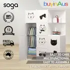 SOGA White 10 Cubes Storage Cabinet DIY Shelves Cupboard Wardrobe Organiser