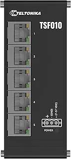 Teltonika Flat Ethernet Switch, 3-Pin Power Input, Flat and compact design, Plug-and-Play, 7-57 VDC, PSU excluded