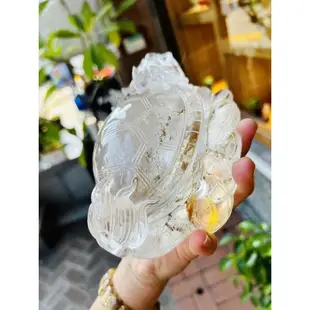 白水晶異象龍龜#綠幽靈（完售）