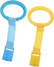 ULDIGI Toddler Pull Rings 4pcs Crib Pull Rings Playpen Accessories Help Infants Learn to Walk