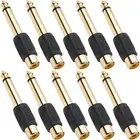 RCA to 1/4 Adapter, RCA Female to TS 6.35Mm Mono Male Converter Audio Connector