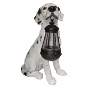 Solar Garden Lights Outdoor Dog Statue Solar Night Light -White