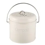 4X(Compost Bin 3L - Stainless Steel Kitchen Compost Bin - Kitchen Composter6368