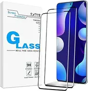 [KATIN] 2 Pack Screen Protector for Samsung Galaxy S20 Tempered Glass Film, 3D Curved Full Screen Coverage, 9H Hardness, Easy to Install