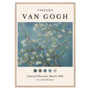 Galrie Van Gogh's Almond Blossom Art Print Stunning Post-Impressionist Masterpiece, Wood Frame, 50 x 70cm (20 x 28inch)