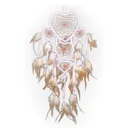 Heart Five Rings Feather Dreamcatcher House Decoration
