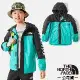 【The North Face】童 輕量防水透氣連帽休閒外套.防風休閒夾克/DRYVENT/8A48-PIN 泉水藍