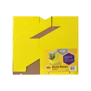 5pc Marbig 27x17cm Magazine Book Storage Holder Box File Organiser Lrg Yellow