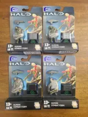 Mega Construx Halo Series 18 Human Combat Form Minifigure HNC50 X4