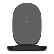 Belkin 15W Wireless Charging Stand with 24W QC 3.0 Wall Charger (Black)