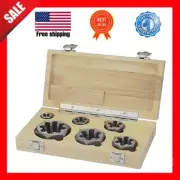 Drill America -Set 6 Piece NPT Pipe Die Set, 1/8", 1/4", 3/8", 1/2", 3/4" and 1"