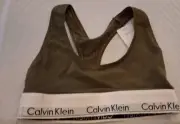 NWT Calvin Klein Modern Cotton Racerback Bralette Small F3785 702 $30