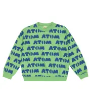 [Jellymallow] Jellymallow Atom printed cotton sweatshirt Y 6 green