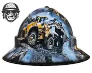 Custom Hydrographic Safety Hard Hat LOADER PRO CHOICE WIDE BRIM