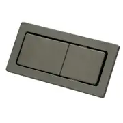 89*44mm Fienza Gun Metal Universal Rectangular Flush Buttons For Back To Wall Toilet Suites