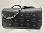 New MCM Smart Phone Case Crossbody Black Bag Wallet Shoulder Handbag