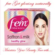 Fem - Saffron & Milk Healthy Glow Bleach Cream size - 24 gm