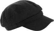 [VERDANVERSE] Summer French Beret Hat Lightweight Breathable Outdoor Accessory Stylish Versatility for Spring Summer UV Protection for Sun Safety for Travel Everyday Wear Black