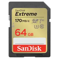 在飛比找友和YOHO優惠-SanDisk Extreme SD SDXC 記憶卡 64