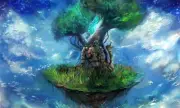 Anime studio ghibli castle in the sky fantasy art nature Playmat Gaming Mat Desk