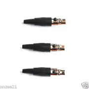 3pcs DIY Mini XLR 3Pin Female Connector adapter for Headset Lavalier Microphones