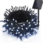 Solar Christmas Lights Outdoor, 33Ft 100 LED Solar Fairy String Lights 8 Modes W