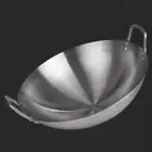 Stainless Steel Fry Pan Stovetop Multipurpose Fry Wok Pan for Vegetables Frying