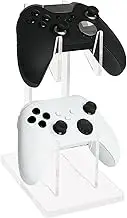 Transparent Acrylic Game Controller Stand Holder, Double-Layered Gaming Controller Holder Stand, Universal Dual Gamepad Controller Holder Accessories, Headphones Headset Stand for Desk Table