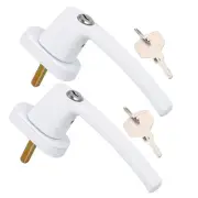 2 Sets Lever Door Handle Sliding Window Lock Plastic Sliding Window Handle