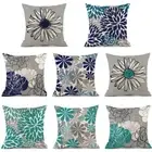 Outdoor Bench Cushion Cover with Waterproof Protector Printed Pillow Cases