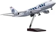 Replica Pre-Build Aircraf Diecast Resin 1/150 Scale for Simulating Airliner Alloy Aircraft Model with Lights and Wheels Collection Collection Gift Display
