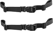 Adjustable Back Straps Travel Webbing Lashing Straps for Backing Pull Foldable Back Side Release Buckle Outdoor Back Chest Luggage Straps Bum Bag Nylon Black