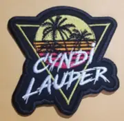 Embroidered Cyndi Lauper Patch approx 3.5x3.5" iron on and or sewn
