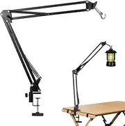 Camping Light Holder - Folding Light Poles Stand Hanger Clamp,Rotatable Backpacking Lantern Holder Stick Pole Hanger for Hiking Outdoor Adventures