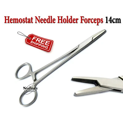 Dental Mayo Hegar Needle Holder Suture Clamp Locking Forceps 14cm