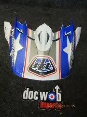 Troy Lee Designs mx motocross helmet peak blue/white CR5223