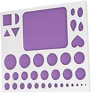 Angoily Paper Quilling Template Board DIY Tool for Adults Beginners Cork Shape Mold Convenient Quilling Craft Kit Purple for Creative Paper Strip Designs