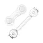 4pcs Child Safety Lock Drawer Anti-Opening Transparent Fridge Cabinet Door Latch