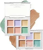 Makeup Concealer Palette - Tattoo Concealer | Facial Cream Concealer Palette Kit, 6 Color-Control Concealer Palettes, Cream Contour Makeup Set for Shopping, Datings, Parties, Night Out, Daily Use