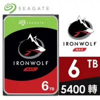 在飛比找PChome24h購物優惠-Seagate【IronWolf】那嘶狼 NAS碟 (ST6