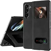 Case for Samsung Galaxy Z Fold6, Lightweight Shock Resistant and Anti Drop Leather Case, Fashionable Protective Case (Black,for Galaxy Z Fold6)